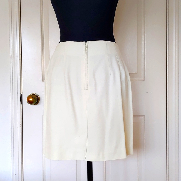 Rayon Blended Very Light Green Blazer and skirt set. - Picture 4 of 4